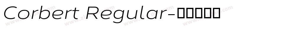 Corbert Regular字体转换